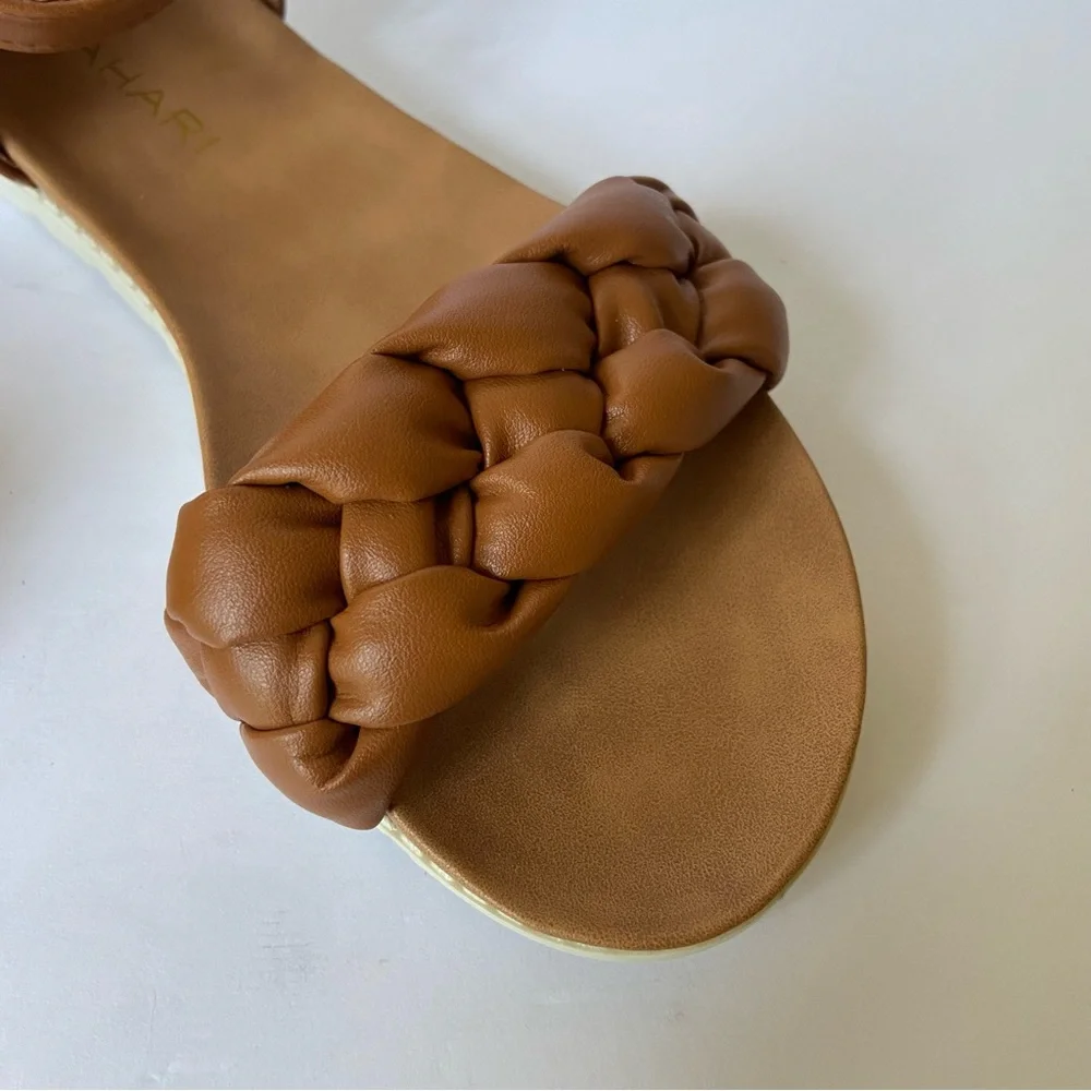 Tahari Braided Brown Sandal Kids Size 2